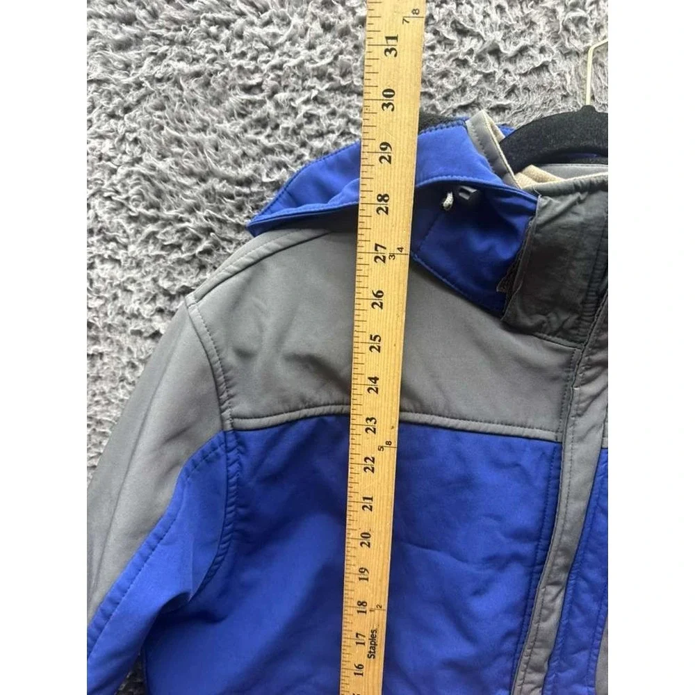 The North Face Summit Series Windstopper Hooded Jacket Blue Gray Mens‎ Size L